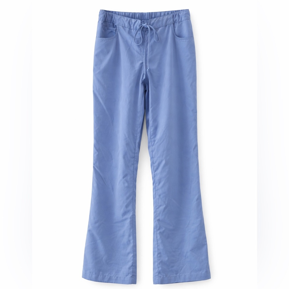 Barco Uniforms Blue Scrub Pants with Drawstring Waist-Sz M